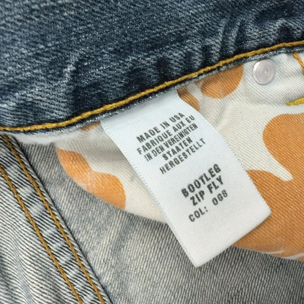 Vintage Lucky Brand Jeans Mens 32 Blue Denim Bootcut Zip Fly Y2K Style